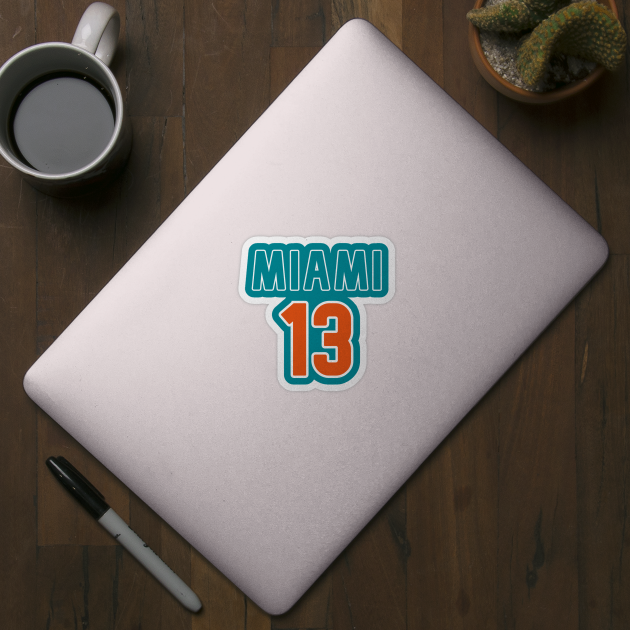 Miami Dolphins - Dan Marino 13 by Pretty Good Shirts